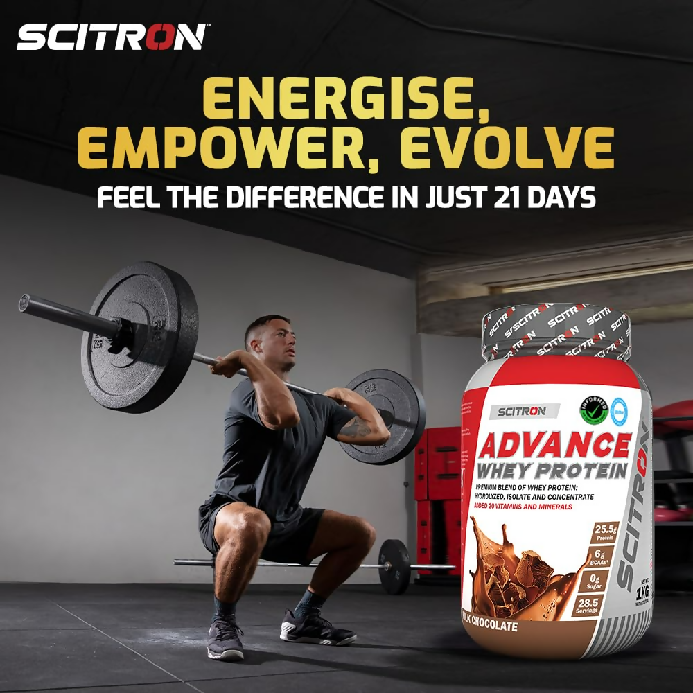 Scitron Advance Whey Protein Milk Chocolate Flavor - Distacart