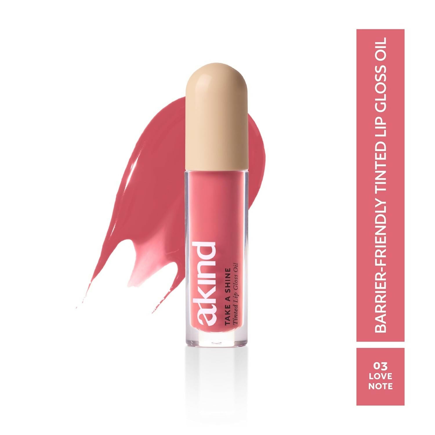 Akind Take A Shine Tinted Lip Gloss Oil - 03 Love Note