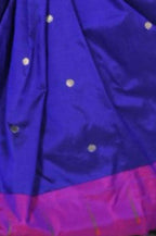Very Much Indian Handloom Pure Silk Dark Violet Muniya Border Paithani - Distacart
