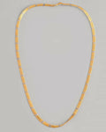 VOJ Dual Toned Self Designed Gold-Polished Chain For Men