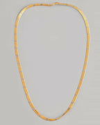 VOJ Dual Toned Self Designed Gold-Polished Chain For Men