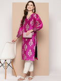 Ahalyaa Women's Traditional wear Kurta - Pink