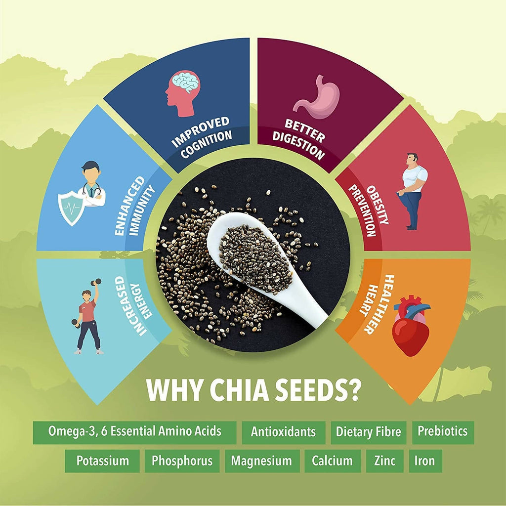 Fulsome Premium Raw Black Chia Seeds - Distacart