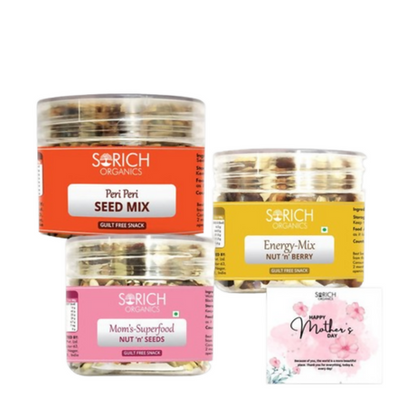 Sorich Organics Mother's Superfood Mix, Energy Mix & Peri Peri seeds mix