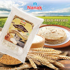 Nanak Premium MP Sharbati Cold Pressed Atta-Stoneground|Low Speed Grinding,5Kg