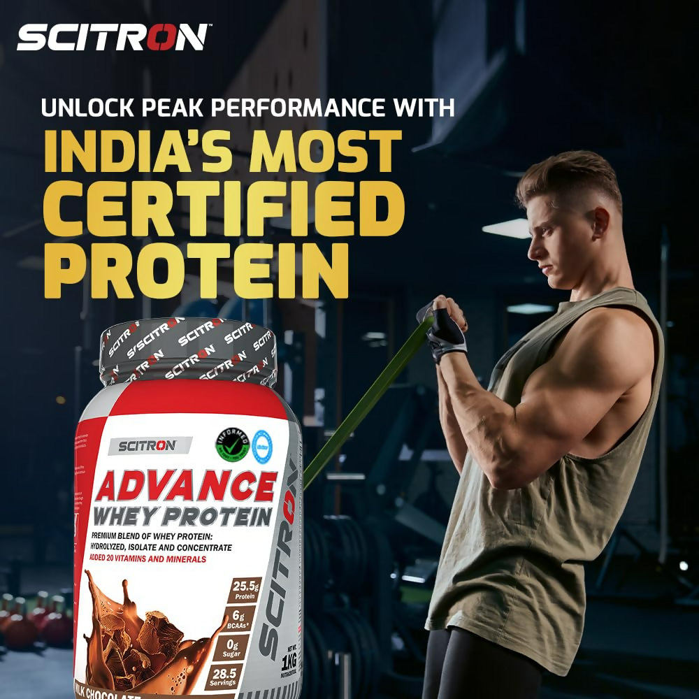 Scitron Advance Whey Protein Milk Chocolate Flavor - Distacart