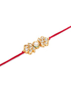 Designer kundan Rakhi - Ruby Raang - Distacart