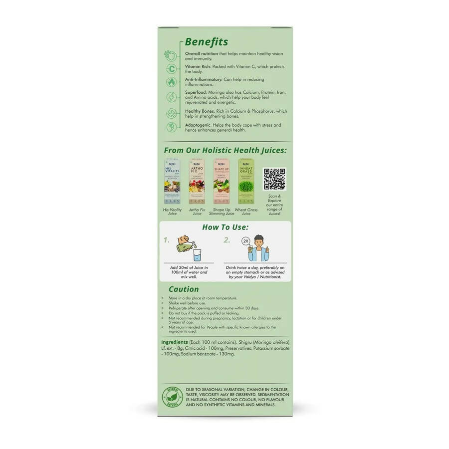Sri Sri Tattva Moringa Juice - Powerhouse of Nutrients - Distacart
