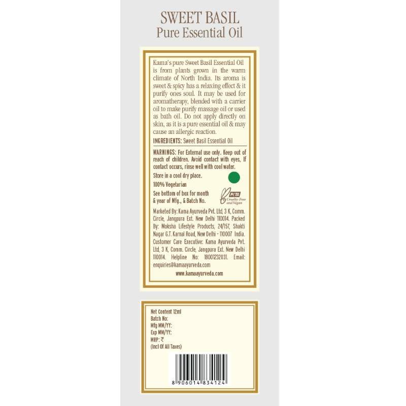 Kama Ayurveda Sweet Basil Essential Oil 12ml