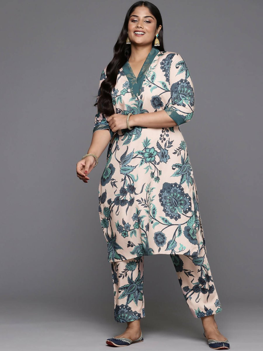 Ahalyaa Women's Traditional wear Kurta Set - Tan