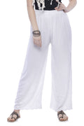 Mominos Fashion Rayon Cotton White Embroidery Chikan Palazzo - Distacart