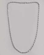 VOJ Silver Plated Designer Chain For Men