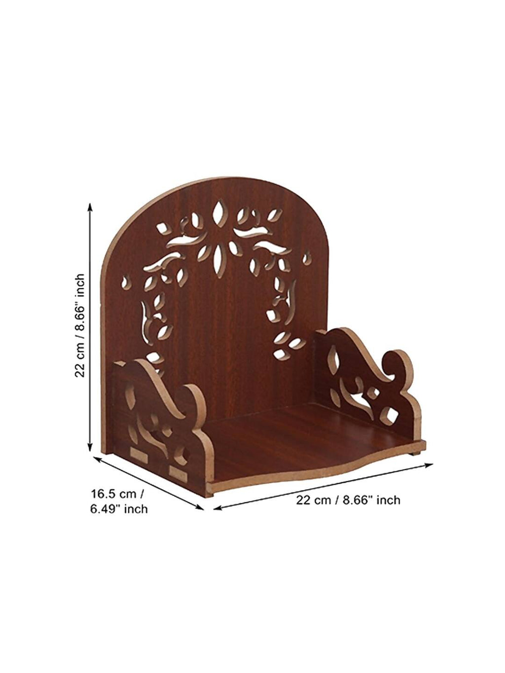 eCraftIndia Brown Design Wooden Temple