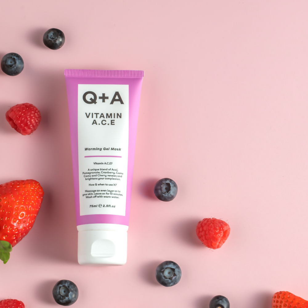Q+A Vitamin A.C.E Warming Gel Mask - Distacart