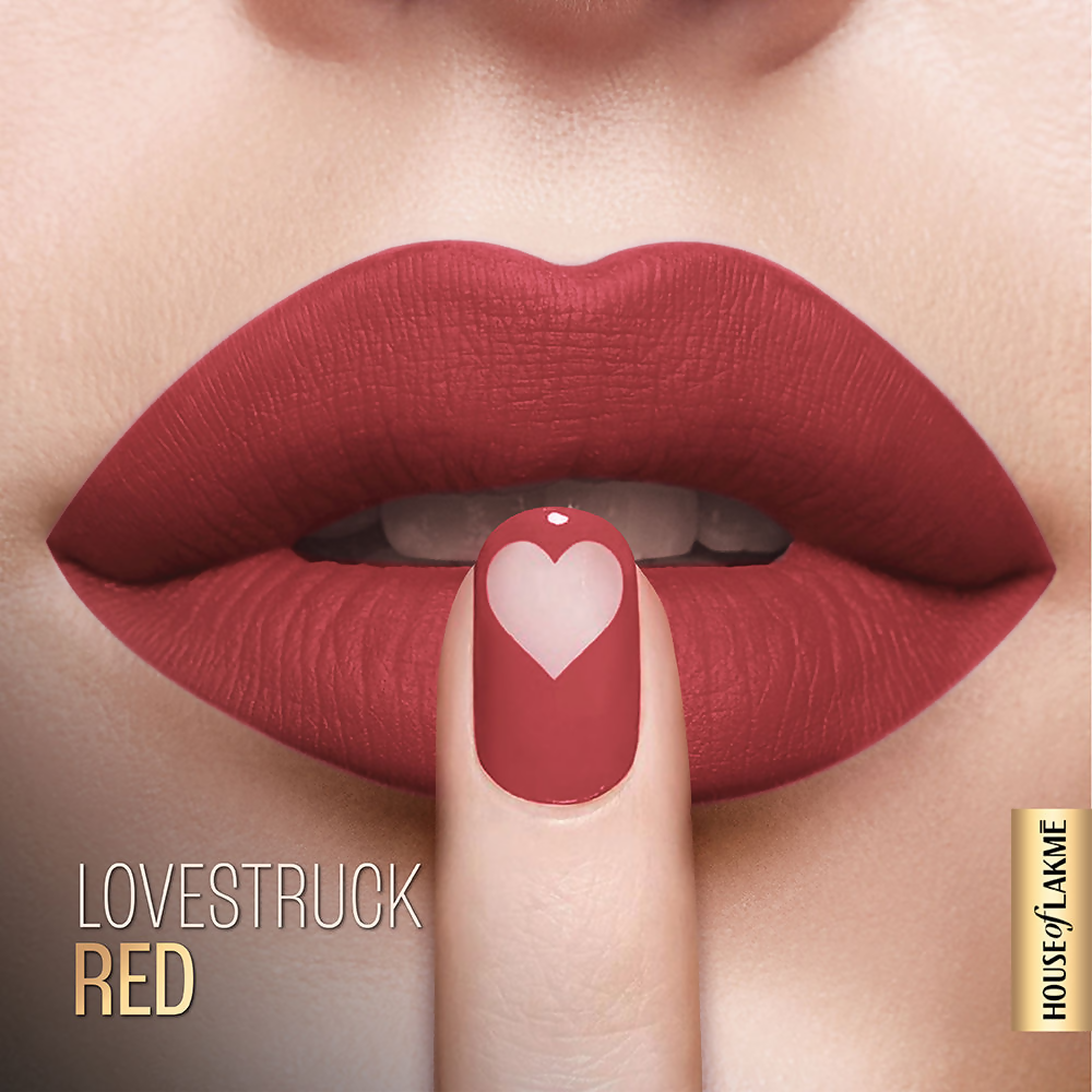 Lakme Xtraordin-Airy Velvet Matte Lip Mousse - Love Struck Red