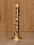CraftVatika Gold-Toned Incense Holder Agarbatti Stand with Ash Catcher