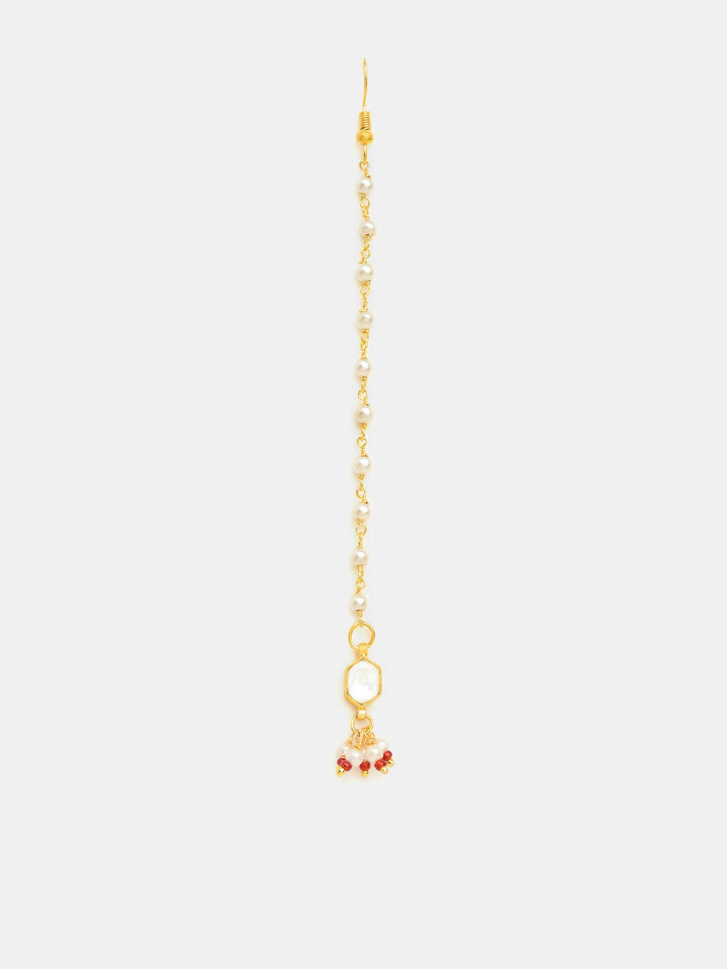 Ruby Raang Soft Bloom Kundan Maang Tikka - Distacart