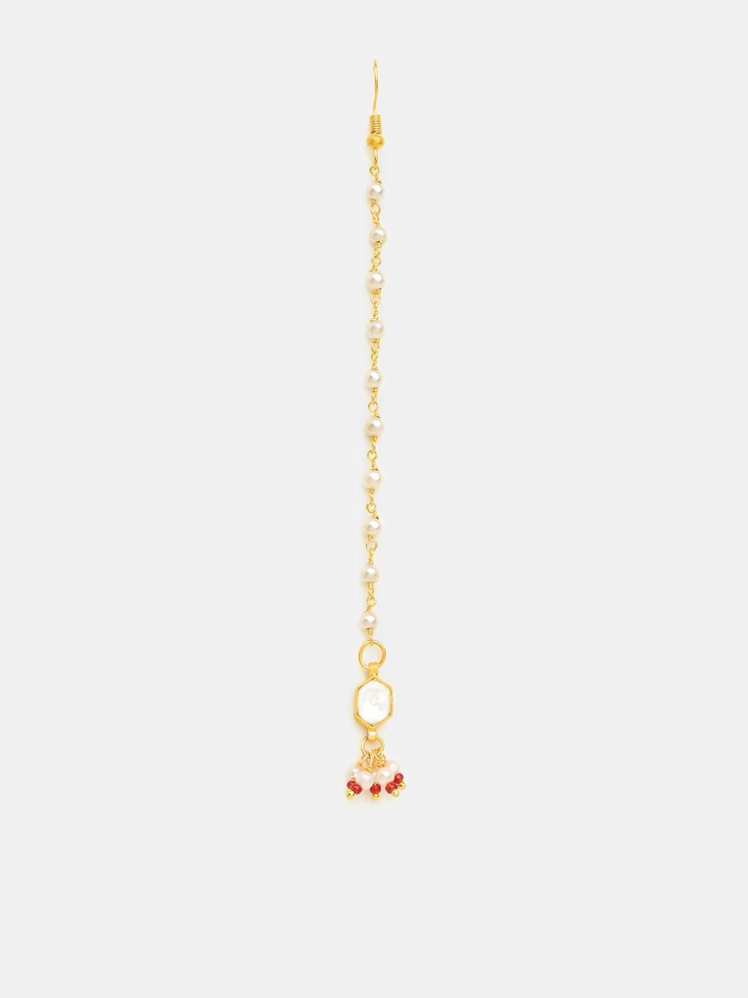 Ruby Raang Soft Bloom Kundan Maang Tikka - Distacart