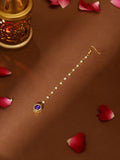 Ruby Raang Blue Meenakari Kundan Maang Tikka - Distacart