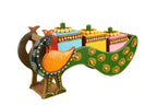 Kundan HandiKrafts Mdf Peacock Dry Fruit 3 Compartment