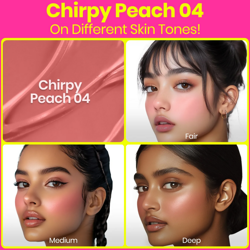 NY Bae Dewy Creme Blush – Chirpy Peach 04 - Distacart