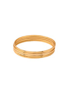 NVR Women's Set of 4 Gold-Plated Traditional Daily Use Bangles - Distacart