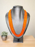 Inhanns Crystal Beads Luxe Edition – Multi-Layered Necklace - Orange