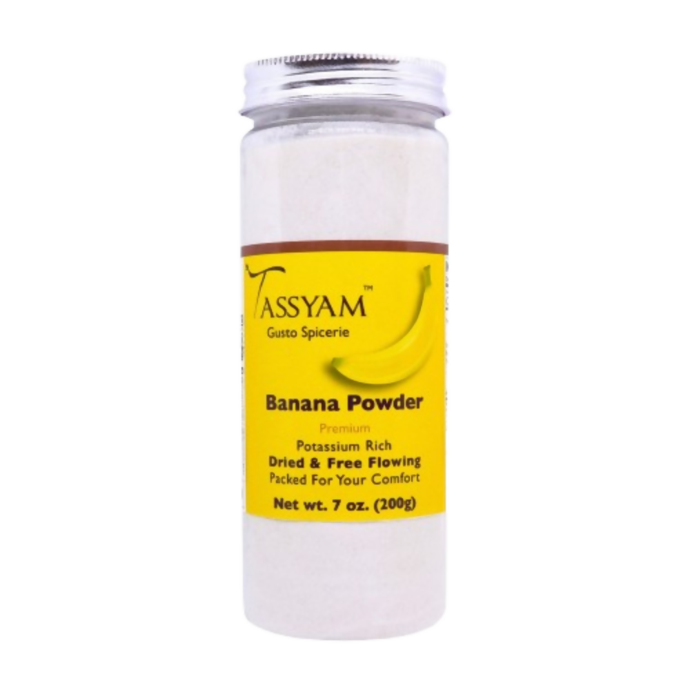 Tassyam Organics Banana Powder Bottle - Vegan & Natural - Distacart
