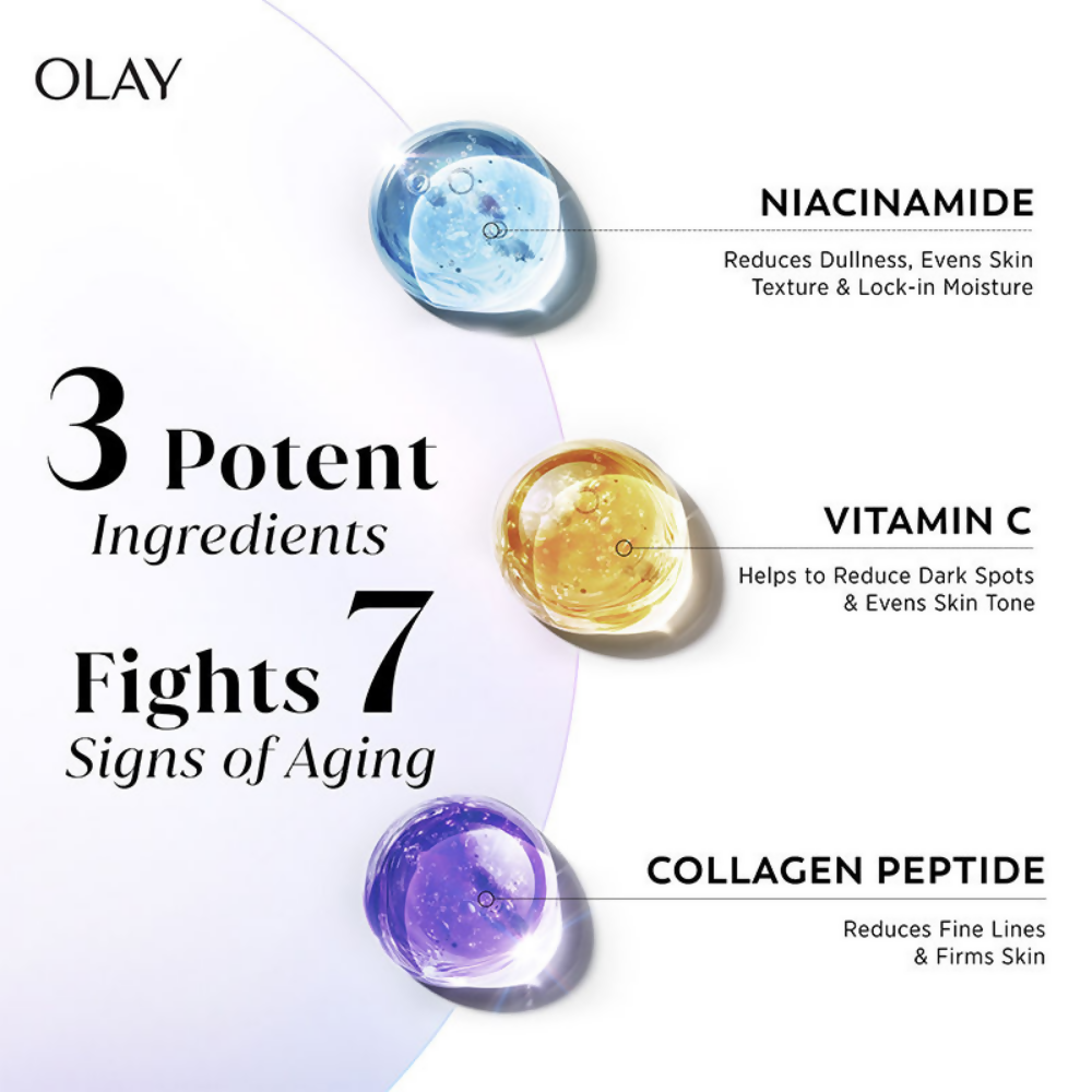 Olay 7in1 Serum with Niacinamide, Vitamin C, Collagen Peptides
