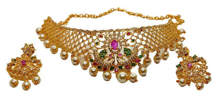 AD Peacock Traditional Neck choker For Kids