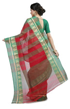 Exclusive Collection Red 100% Pure Cotton Tant Saree - Distacart