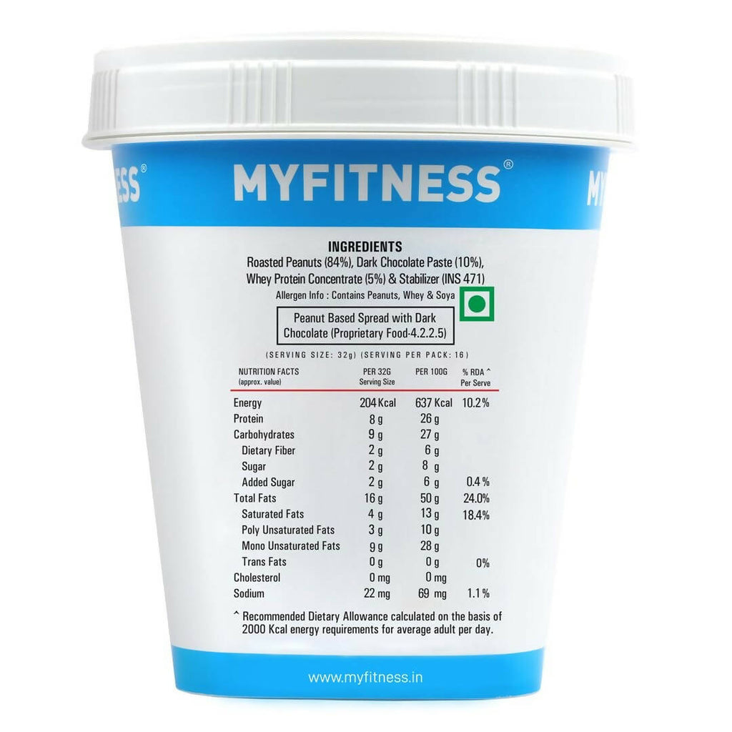 Myfitness High Protein Dark Chocolate Peanut Butter Smooth
