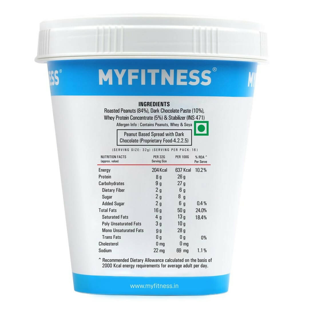 Myfitness High Protein Dark Chocolate Peanut Butter Smooth
