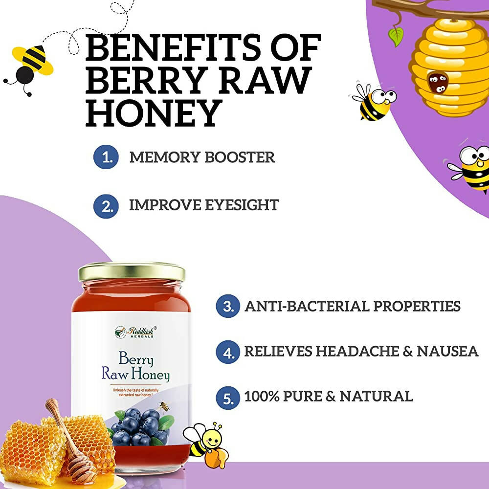 Riddhish Herbals Raw Organic Berry Honey