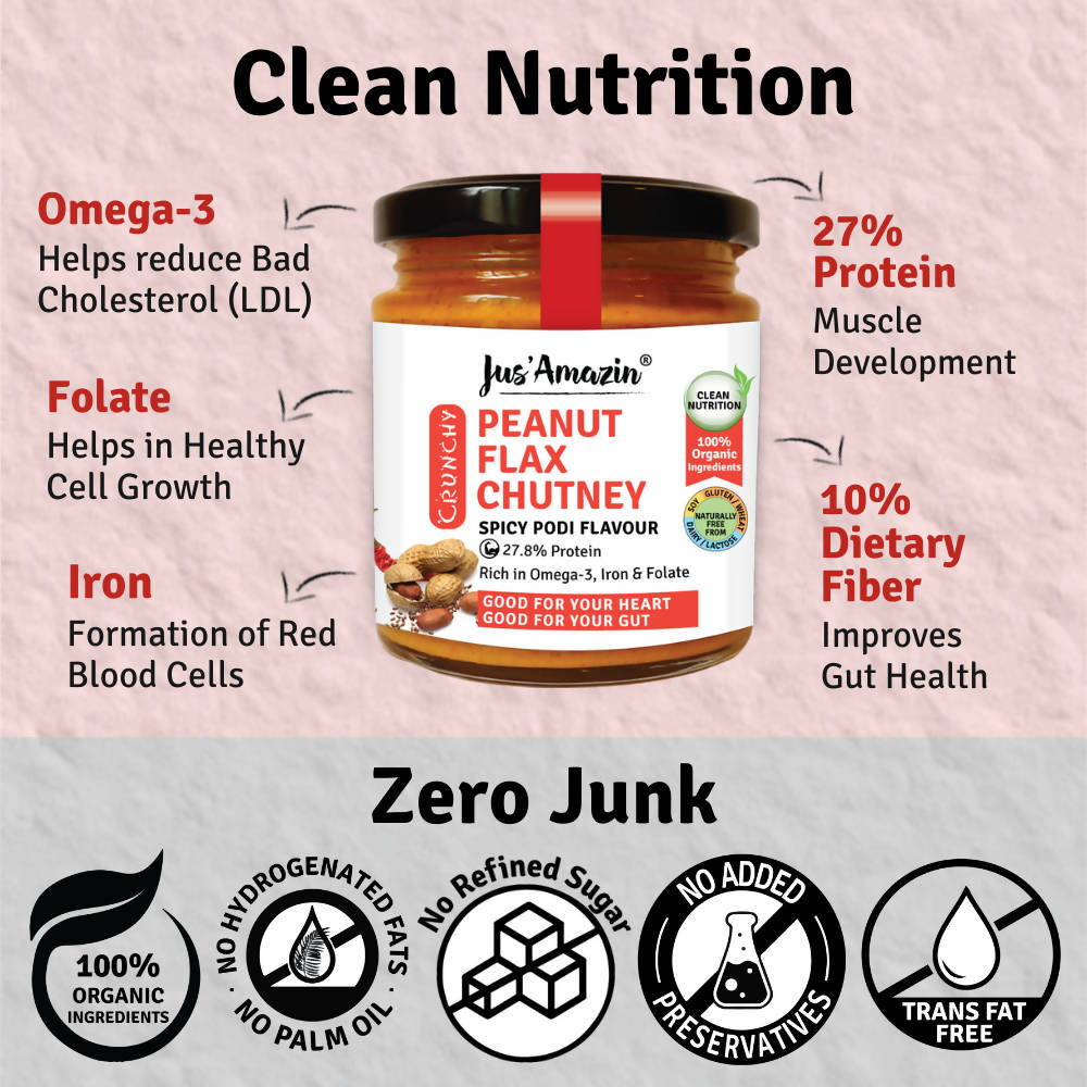Jus Amazin Peanut Flax Chutney