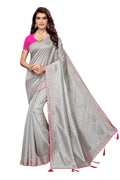 Vamika Grey Zoya Silk Stone Work Saree