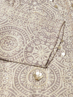 Grey Chiffon Paisley Printed Top - Himanshi