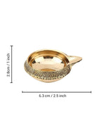 Tied Ribbons Set Of 4 Solid Brass Oil Lamp Diyas