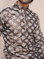 Vastranavya Traditional Festival Wear Pure Silk Thread & Sequence Embroidered Work Kurta
