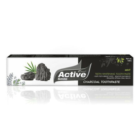 Dr. Morepen Active Smile Charcoal Toothpaste for Teeth Whitening & Bad Breath Removal