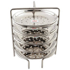 Jain Stainless Steel Idiappam Stand 5 Plates - Silver