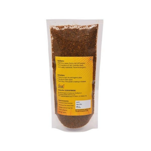 Amoga's Pickles Factory Curry Leaves Karam Podi Andhra Style - Distacart