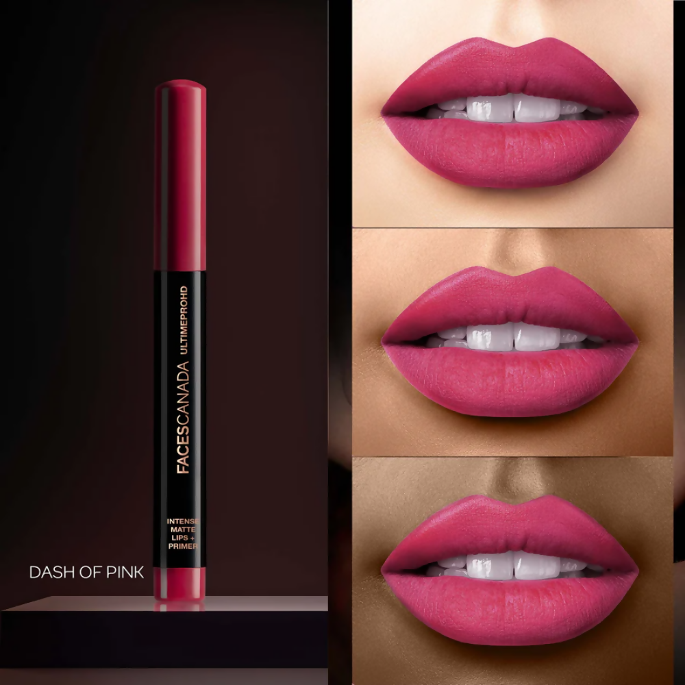 Faces Canada Ultime Pro HD Intense Matte Lips + Primer - Dash of pink 05