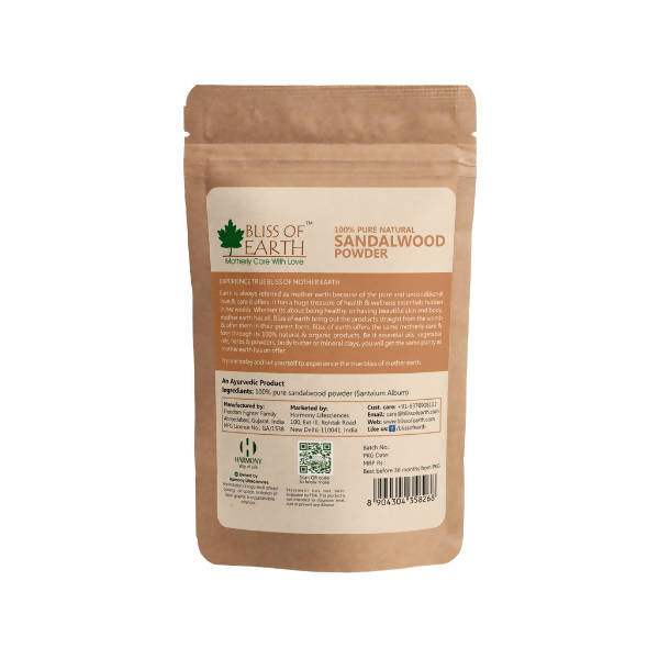 Bliss of Earth 100% Pure Natural Sandalwood Powder