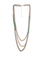 Gold-Polished Alloy Neon Strands Necklace - The Pari