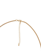 Gold-Polished Alloy Shell And Brass Leaf Statement Necklace - The Pari