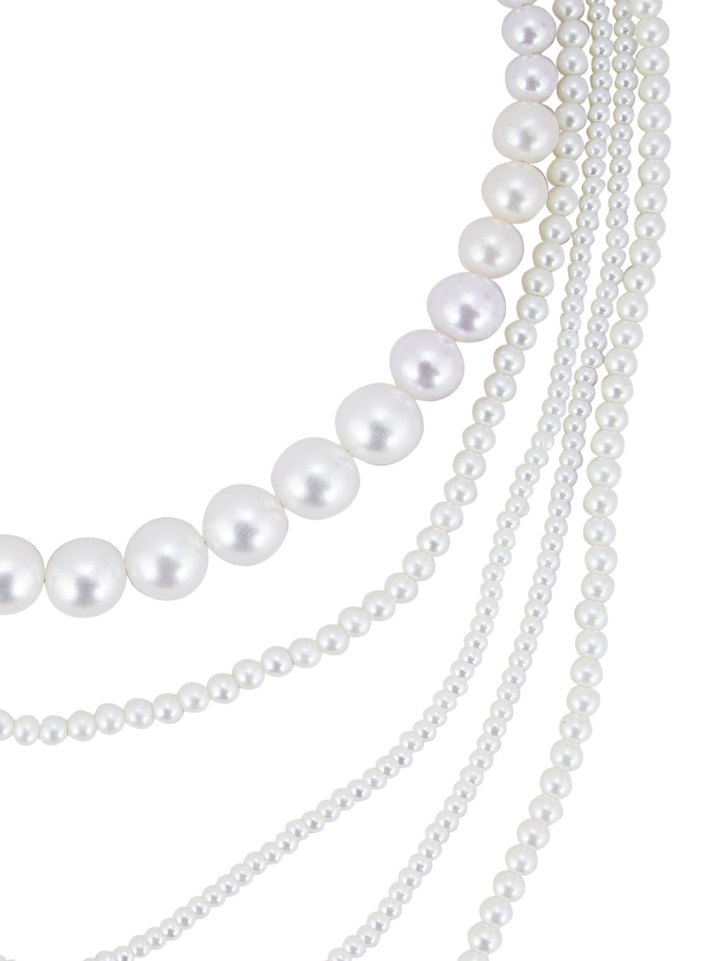 Gold-Polished Alloy Layered Pearl Elegant Necklace - The Pari