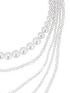Gold-Polished Alloy Layered Pearl Elegant Necklace - The Pari