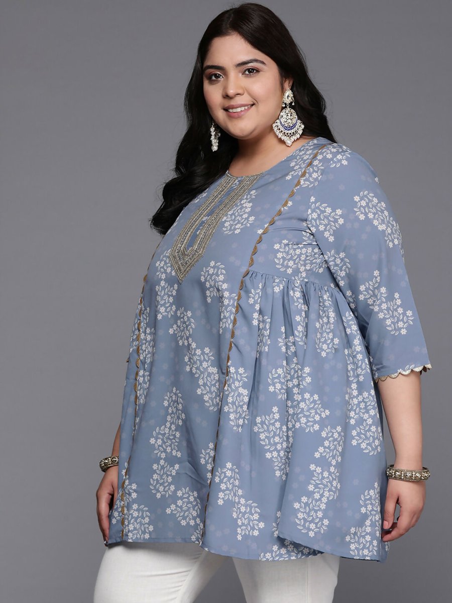 Ahalyaa Women's Traditional wear Tunic - Grey