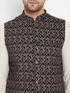 Even Apparels Black Merino Men Woven Nehru Jacket BF539 - Distacart